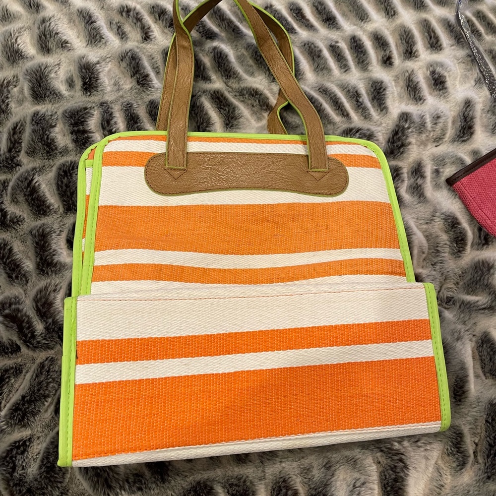 Orange and Green Neiman Marcus Tote Bag - New
